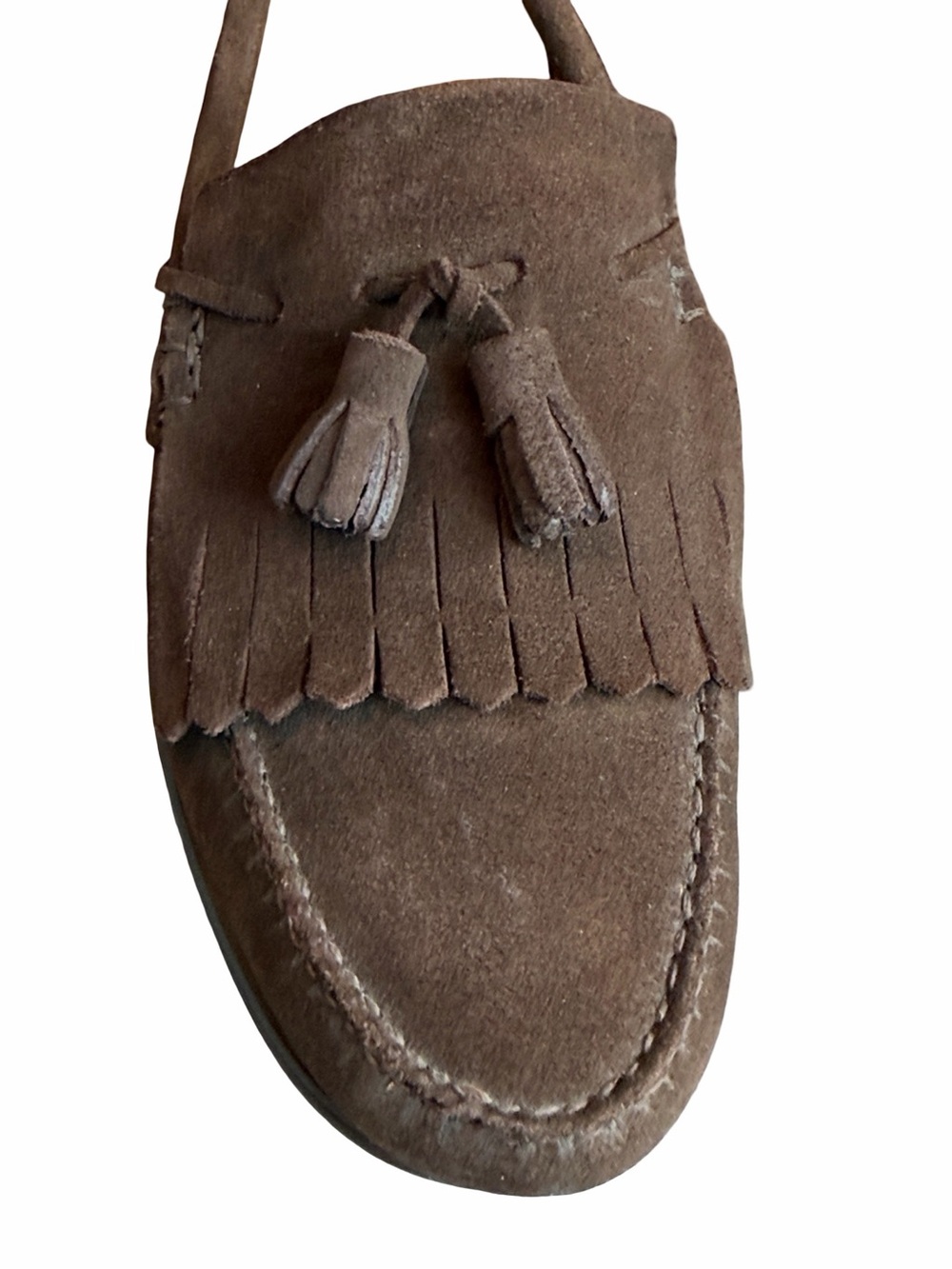 CASTELLANO Women’s Brown Suede Tassel Loafers, Size 9.5 SPAIN - Picture 9 of 10